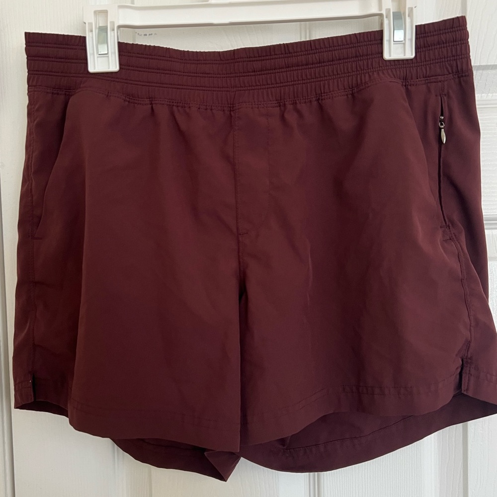 Maroon StretchTech active Shorts